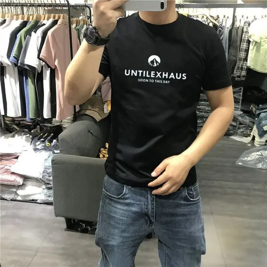 T Shirt for Men Tee Shirts 100% Cotton Streetwear