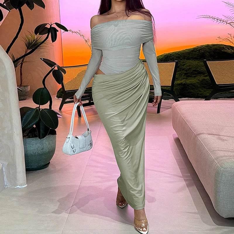 Sexy Light Mesh Solid Color Transparent Dress - Empire P.E
