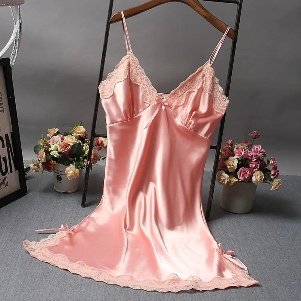 Sexy Lace Patchwork Nightdress - Empire P.E