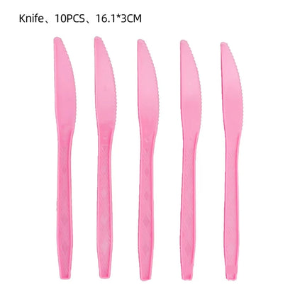 10Guests Pink Cross Baby Communion Party Supplies Flower God Bless Tableware Paper Plates Cups Baptismal Party Decor Baby Shower