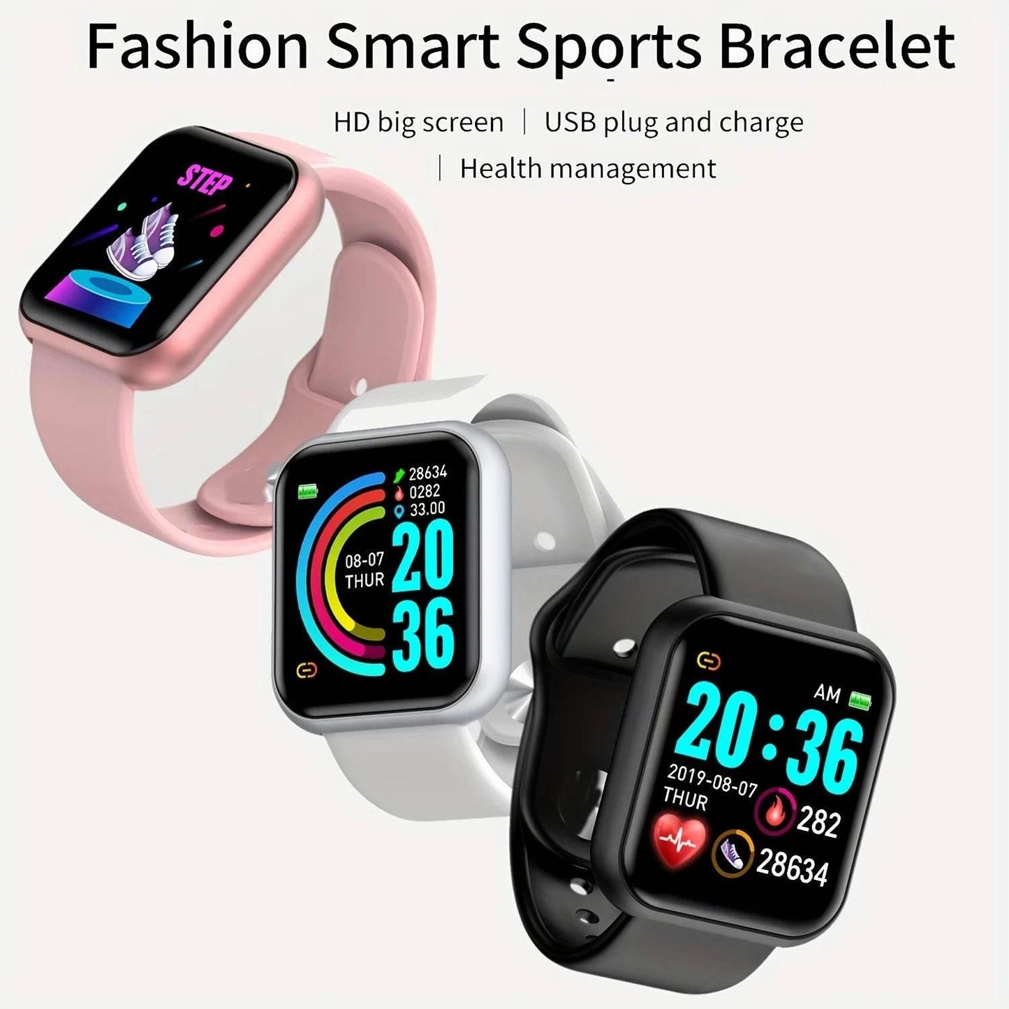 Smart Watch For Women & Men Wristwatch Bluetooth Connected - Empire P.E