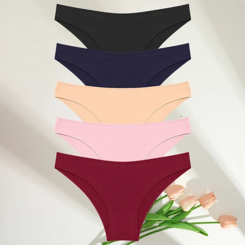 5PCS/Set M-XXL Panties Women Cotton Lingerie - Empire P.E