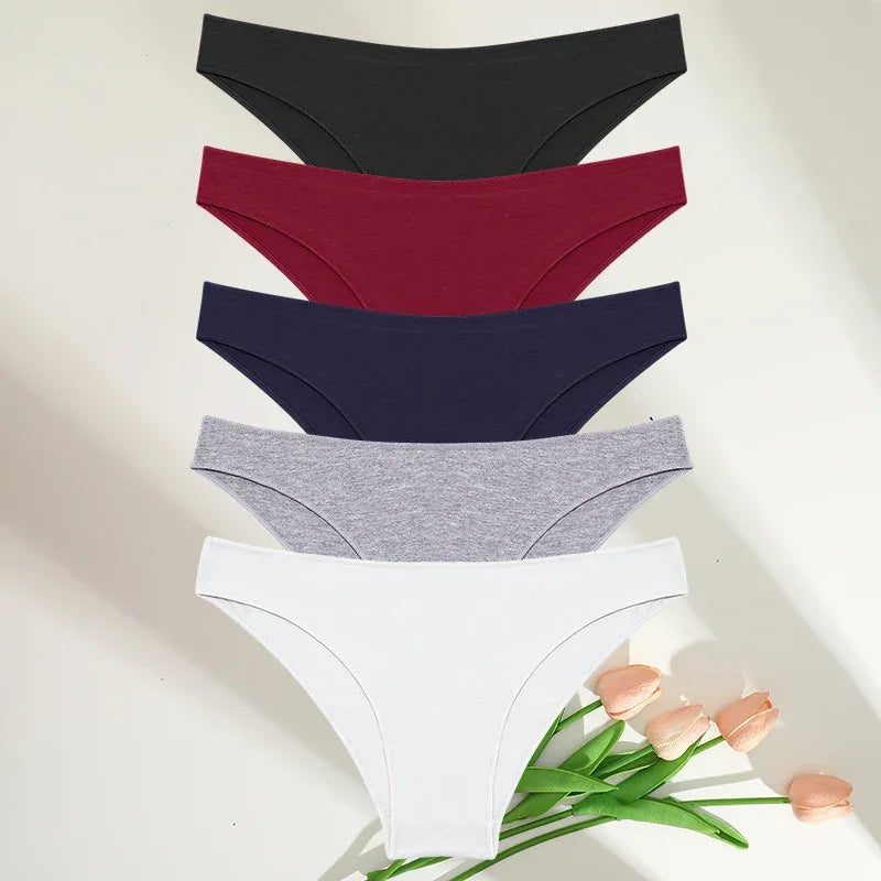 5PCS/Set M-XXL Panties Women Cotton Lingerie - Empire P.E