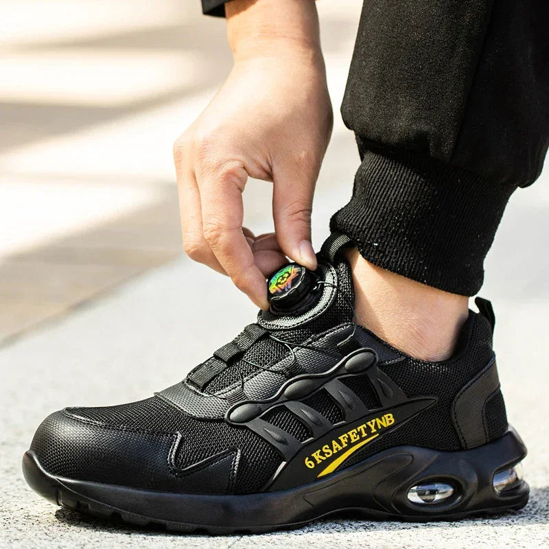 Rotary Buckle Work Protective Shoes