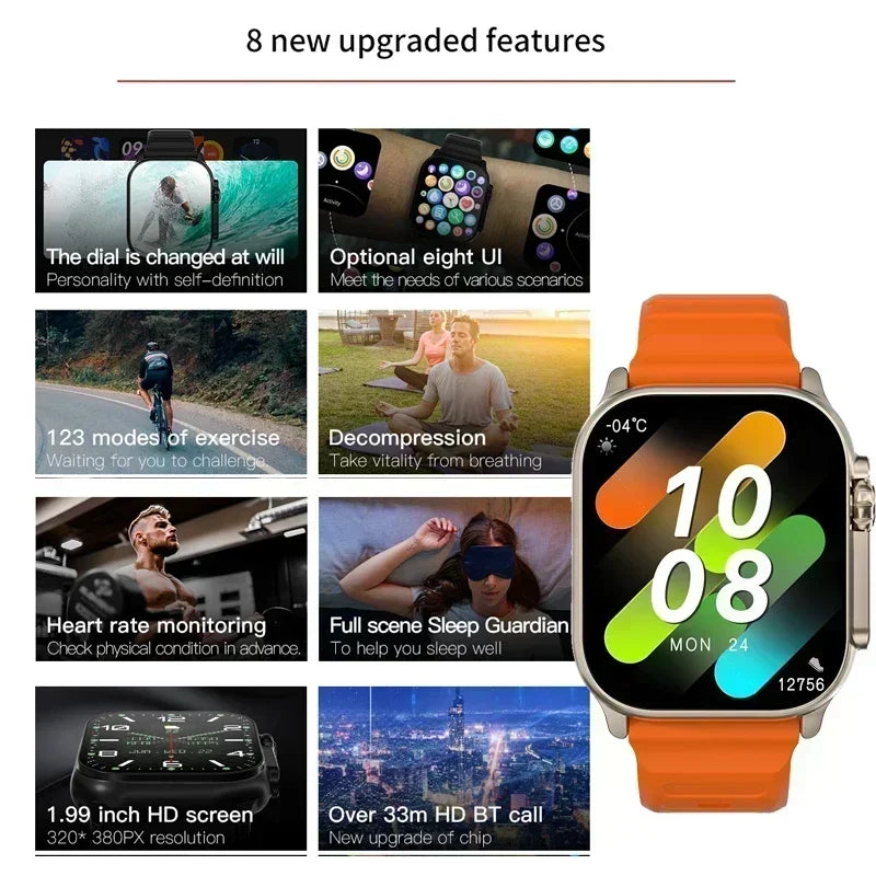 2025 New Smart Watch Series 10 Screen Bluetooth Call Heart Rate
