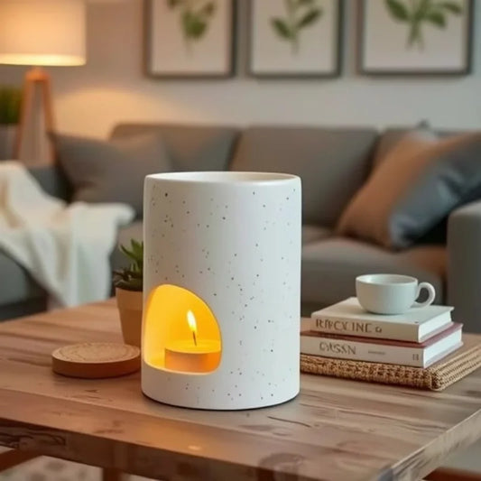 Simple Ceramic Aromatherapy Stove Essential Oil Wax Melt Incense Burner