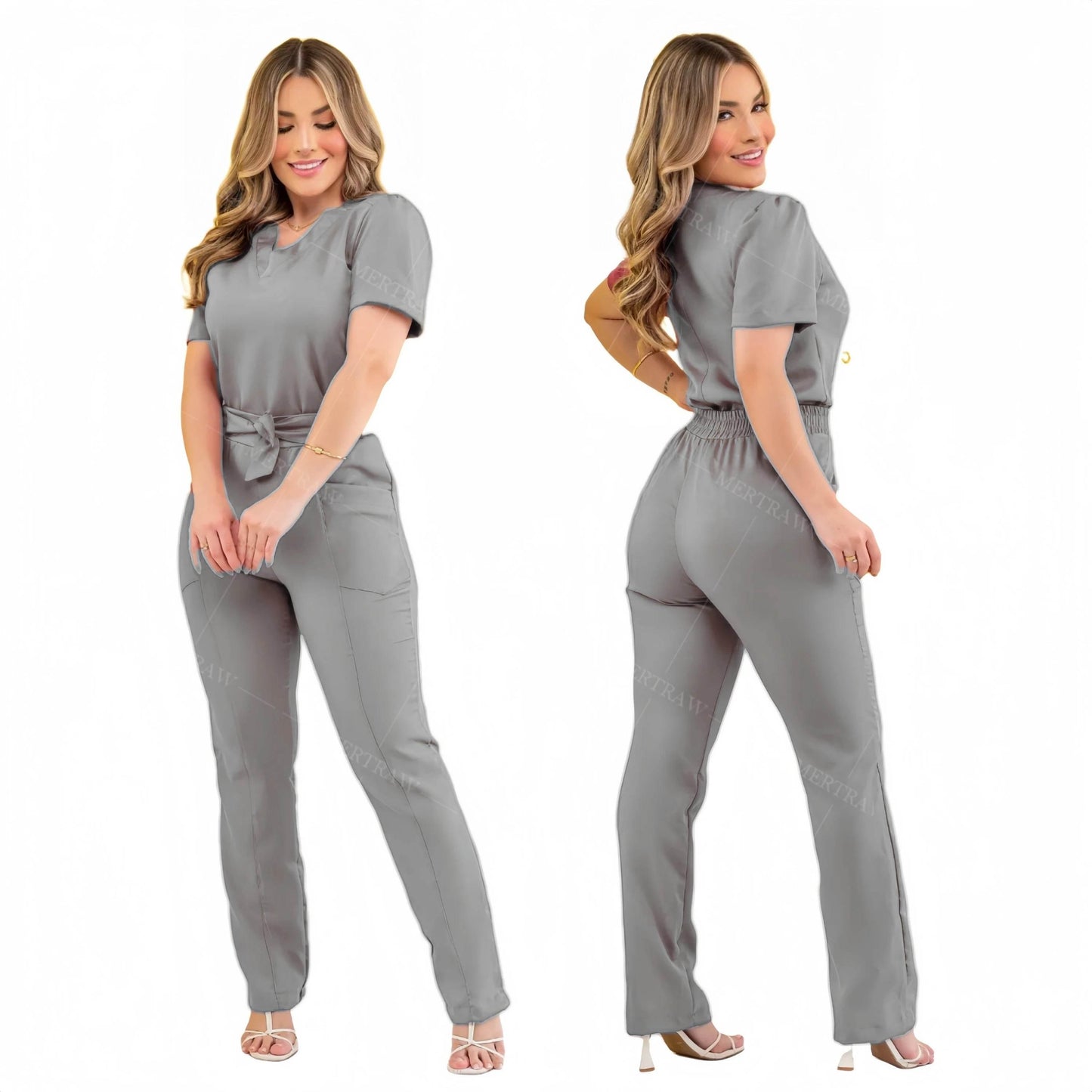 Hospital Scrubs Uniform Medical Scrubs Uniform Wholesale Beauty Salon Spa Short Sleeve Medical Uniforms Nursing Scrubs Sets - Empire P.E