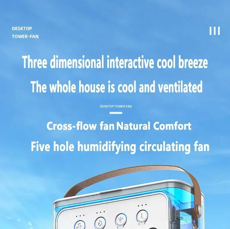 3 In 1 Fan AIr Conditioner Household Small Air Cooler - Empire P.E