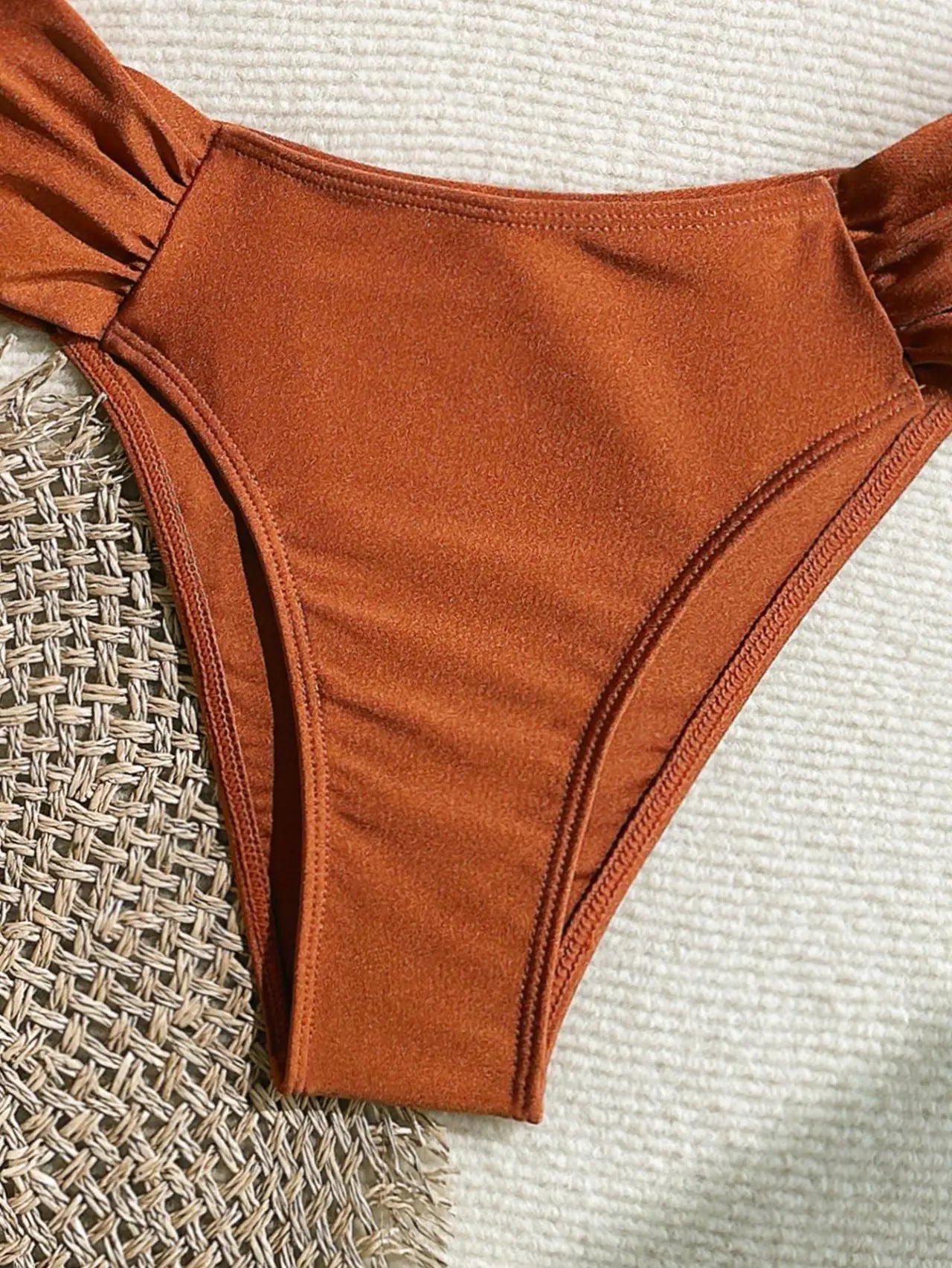 Sexy Pleate High Waist Bikini Set 2025