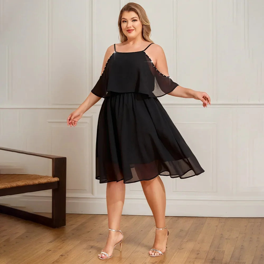 Plus Size Womens Solid Butterfly Sundress - Empire P.E
