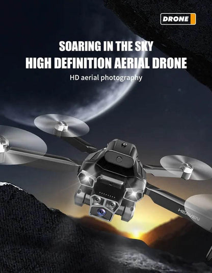 Drone aerial view brushless motor with obstacle avoidance optical flow foldable quadrotor foldable remote control airplane toy - Empire P.E