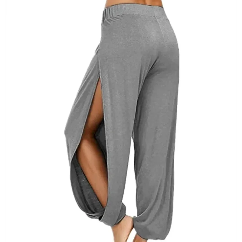 Women's Fashion Yoga High Waisted Slit Pants