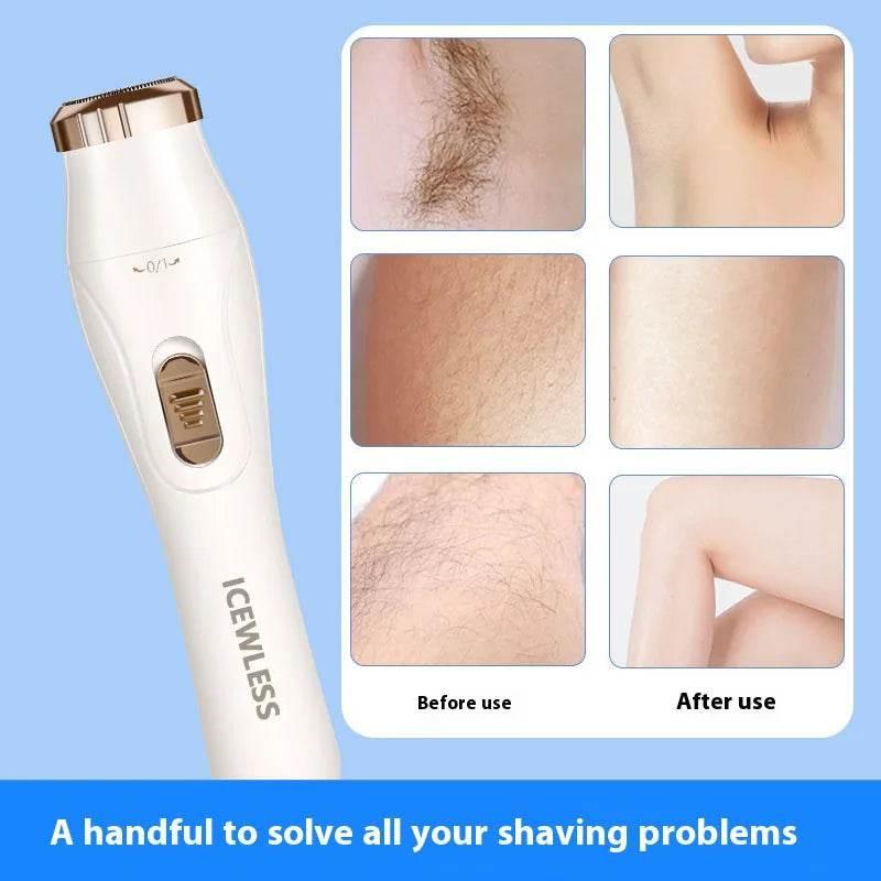 Electric Hair Trimmers for Women Waterproof Razor Painless Private Body Hair Removal Device shaver Bikini Arm Leg Face Shaving - Empire P.E