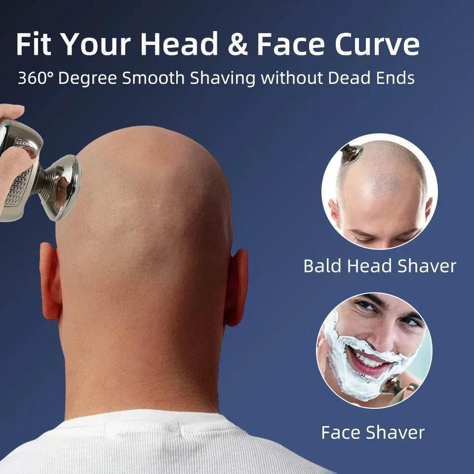 Shaver for Men Electric Shaver Bald Head Shaver 5 in 1 Hair Clipper for Bald Man Beard Trimmer Shaving Machine Bald Head Razor - Empire P.E