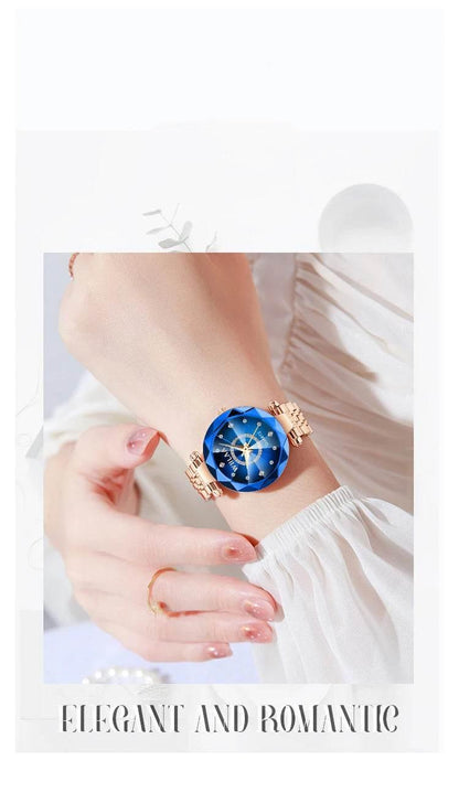 Women Bracelet Watches Stainless Steel Band Elegant Diamond Dial Ladies Wrist Watch For Crystal Exquisite Top Brand Luxury 2025 - Empire P.E