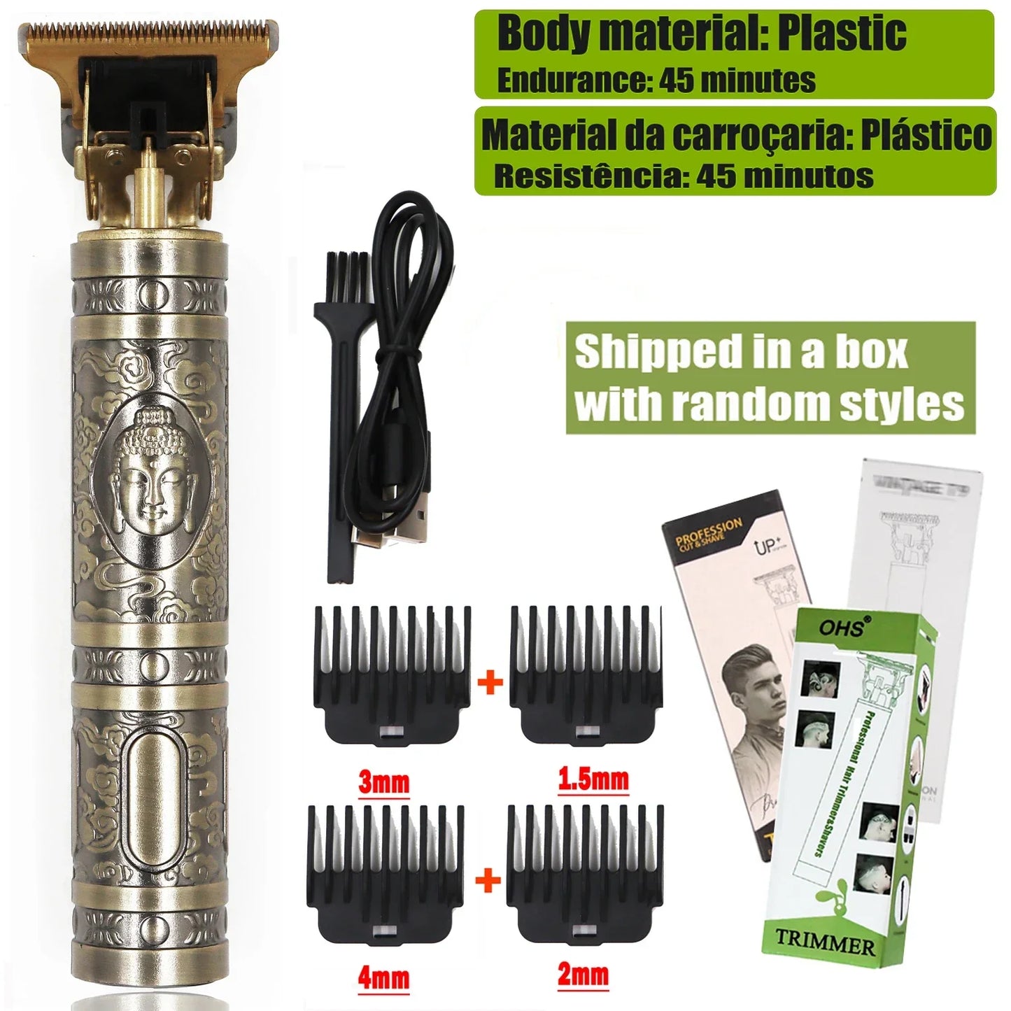 Vintage T9 Hair Clipper Beard Shaving Body Hair Trimmer Clippers - Empire P.E