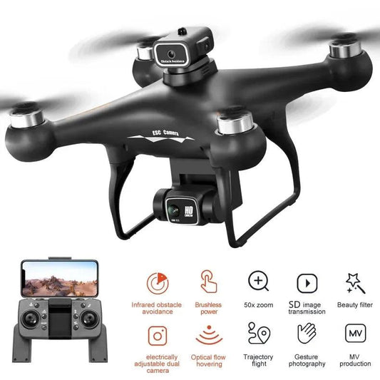 S116MAX 8K HD Drone Dual Camera 3 Batteries Optical Flow 360° Obstacle Avoidance WiFi FPV RC Quadcopter - Empire P.E