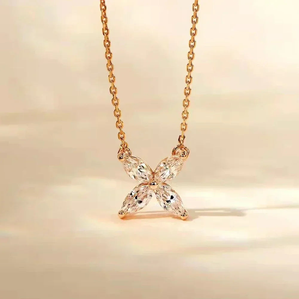 3.6CT Butterfly Moissanite Jewelry Set for Women S925 Sterling Silver - Empire P.E