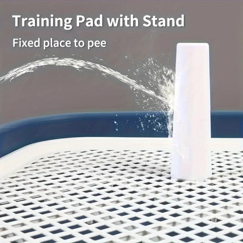 Dog Potty Training Toilet, Plastic Dog Pee Pad Holder With Removable Net