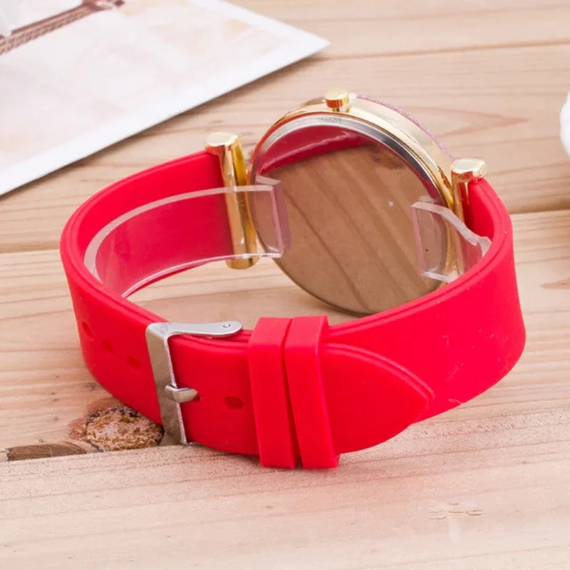 Womens Wristwatch Fashion Silicone Luxury