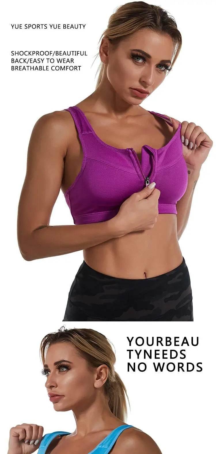 Fitness Women Sportswear Sports Bra Crop Top Feminine Sport Top Bras For Fitness Gym Female Underwear Running Push Up Brassiere - Empire P.E