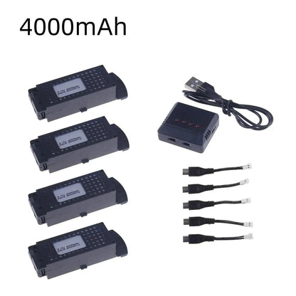 Q6 S6 G6 T6 K5 Battery 3.7V 4000mAh for G6 S6 8K RC Quadcopter Spare Parts For G6 Pro Rechargeable Lipo Battery - Empire P.E