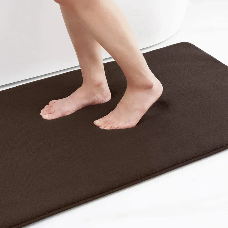 Homaxy Super Absorbent Bath Mat Memory Foam Carpet Non-Slip Toilet Bathroom Rug - Empire P.E