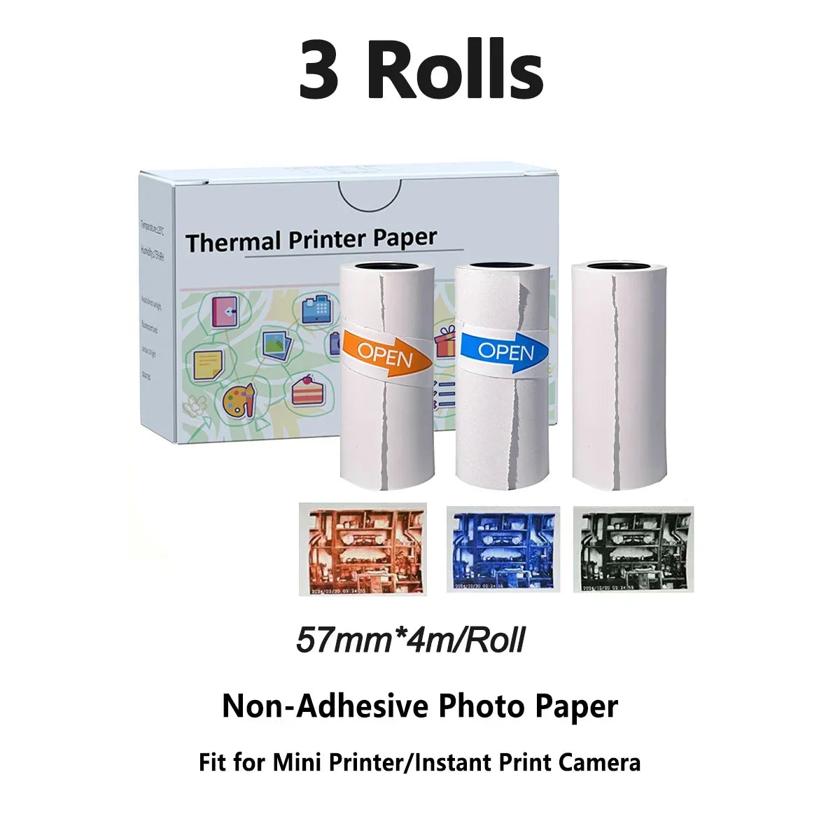 Rolls Of Self-Adhesive Paper Portable Thermal For Printer - Empire P.E