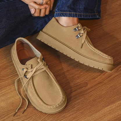 Men Casual Suede Leather Board Shoes