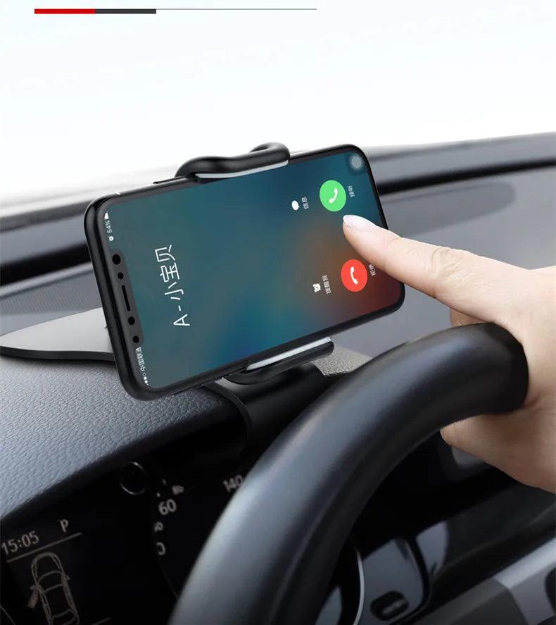360 Rotatable Car Phone Holder Universal Cell Phone Stands Car Rack Dashboard Support for Auto Grip Mobile Phone Fixed Bracket - Empire P.E