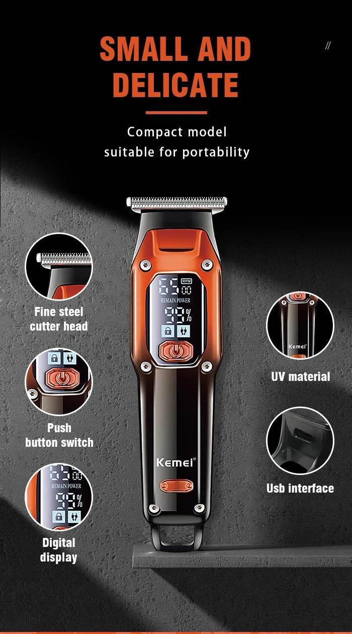 Wholesale Rechargeable Hair Trimmer Kemei km-658 Machine Hair Cut Razor Men'S Hair Clippers barber - Empire P.E