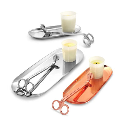 4Pcs/set Candle Wick Trimmer Scissors Extinguisher Hooks Candle Accessories