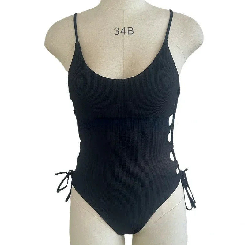 Sexy One-Piece Swimsuit Women Hollow Out Swimwear