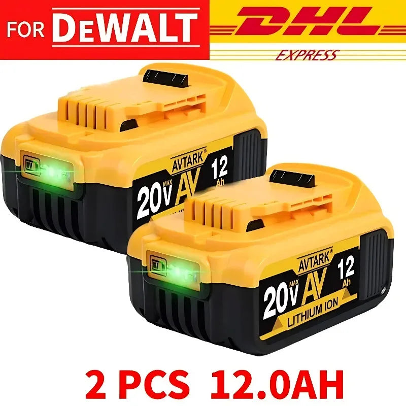 Replacement 20V Battery 12AH Rechargeable Lithium-ion Battery for DEWALT 20V Flexvolt DCB200 DCB201 DCB206 - Empire P.E