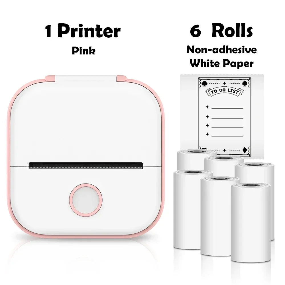 Portable Mini Wireless Thermal Pocket Printer Self-adhesive Stickers - Empire P.E