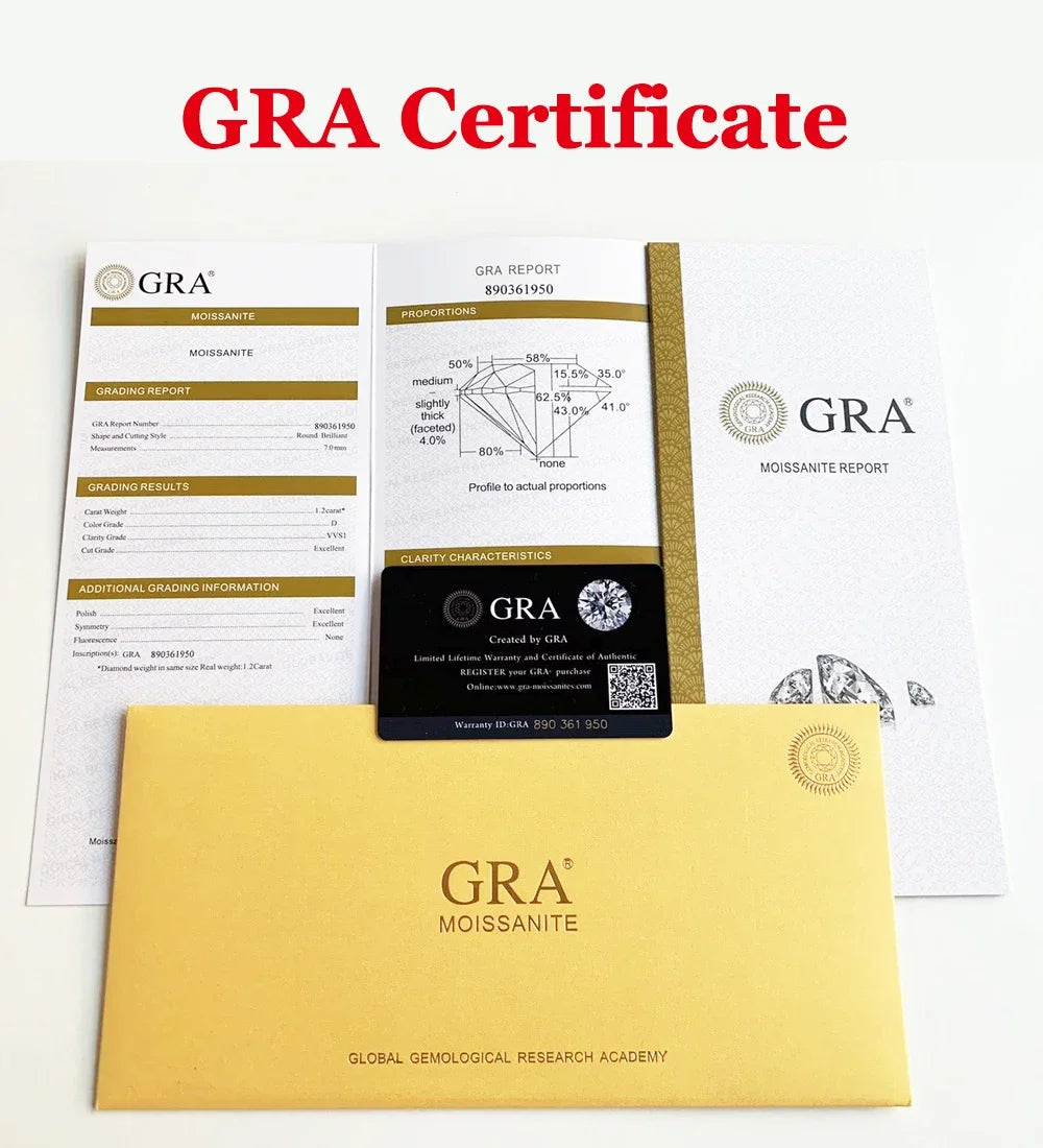 Full Moissanite Diamond Necklace for Women