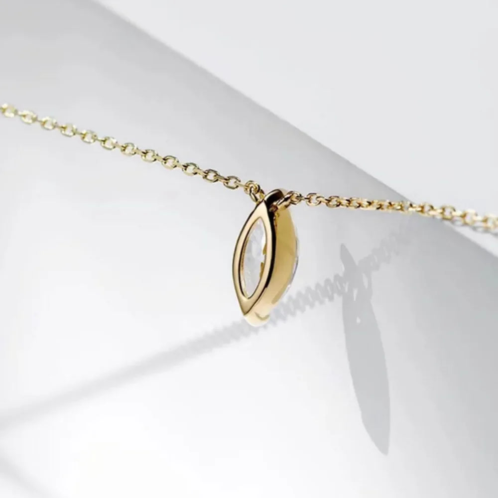 925 Sterling Silver Marquise Necklace for Women - Empire P.E
