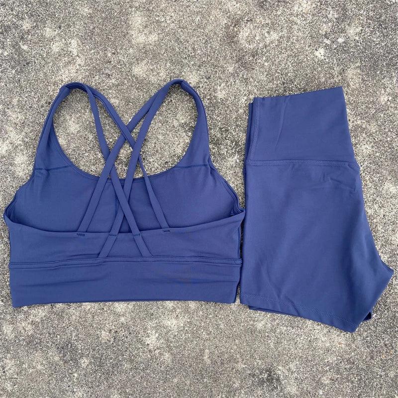 Yoga 2 Piece Gym Sports Shorts Set - Empire P.E