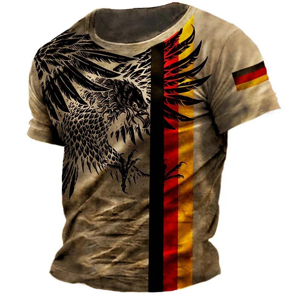 Men Vintage Motorcycle T Shirt 3d Print - Empire P.E