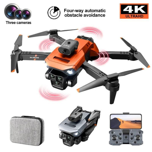 New light Flow professional UAV K6 MAX 4K HD three camera - Empire P.E