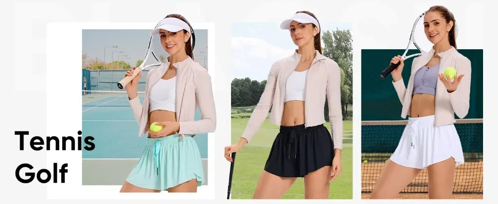 2in1 Jogger Flowy Athletic Shorts for Women - Empire P.E