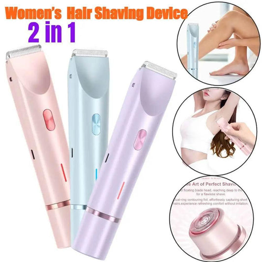 Women Electric Razors 2 in 1 Dual-Head Electric Shaver - Empire P.E