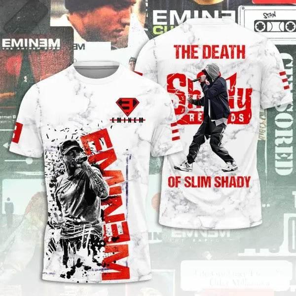 2025 New Men's T-shirt Popular Rapper Eminem 3D Printed t shirts Men/Women Hip Hop Street Tee Loose Casual Top Trend Man Clothes - Empire P.E