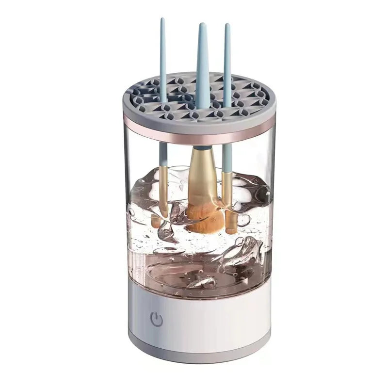 2pcs Electric Makeup Brush Cleaner and Dryer Machine Set