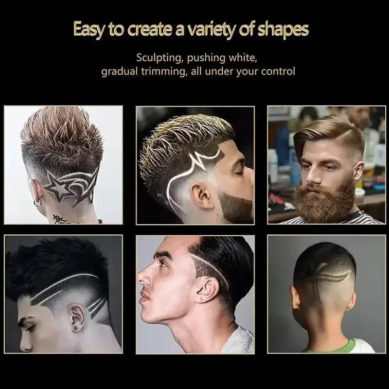 Kemei Professional Hair Clipper Electric Barber Clipper USB Rechargeable Hair Trimmer for Men LCD Display Haircut Set KM-PG1990 - Empire P.E