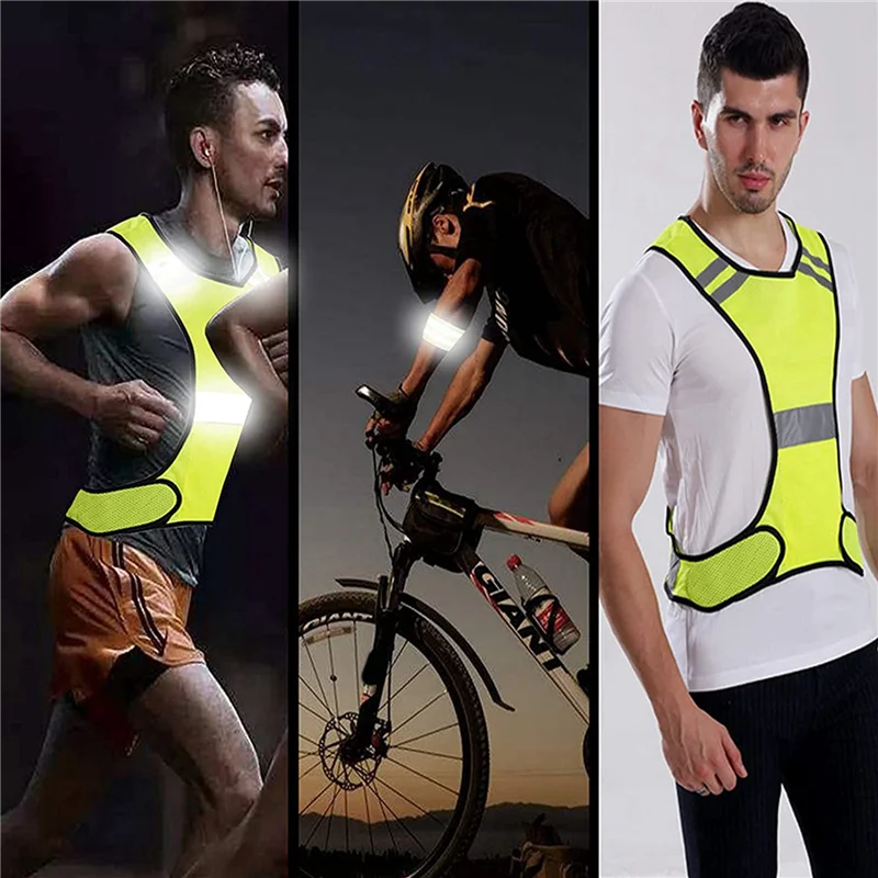 Reflector Vest - High Visibility Bicycle Vest With Adjustable Fastener