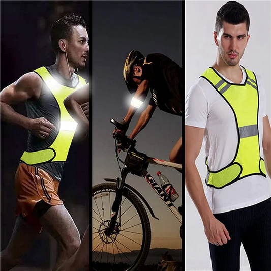 Reflector Vest - High Visibility Bicycle Vest With Adjustable Fastener