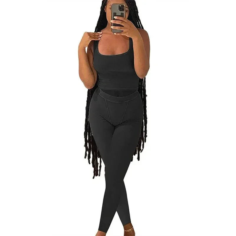 Lounge Wear Ribbed Casual 2 Piece - Empire P.E