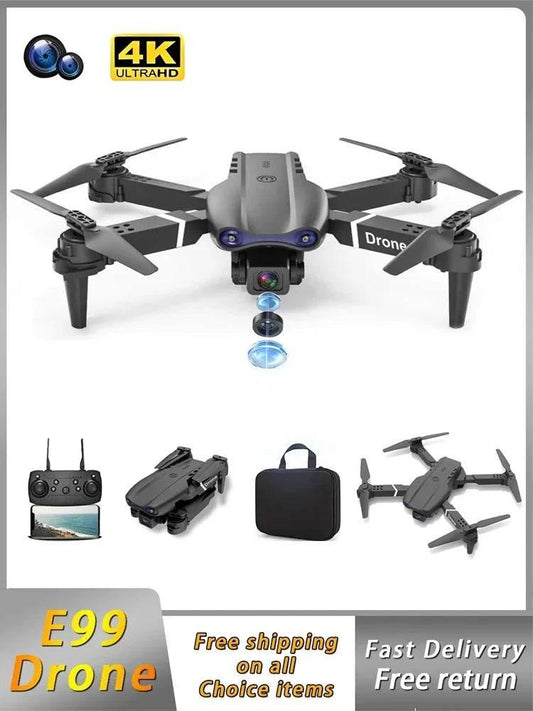 E99 Quadcopter Folding Drone Remote Control Handle Four Axis Aircraft HD Photography UAV Altitude Fixation - Empire P.E