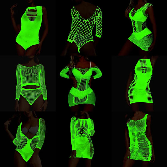 Pole Dance Clothing Luminous Glowing Lingerie - Empire P.E